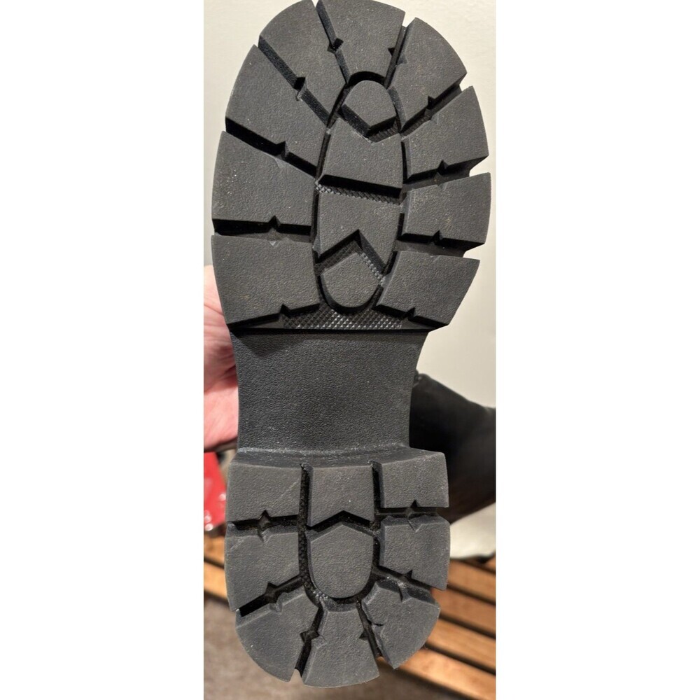 Azalea Wang Quintessence Colorblocked Chunky Lug Sole Heeled Boots 7.5 - Picture 11 of 16